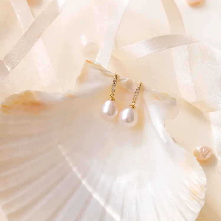 oorbellen in 9 karaat goud met zirkoon - Gold Collection