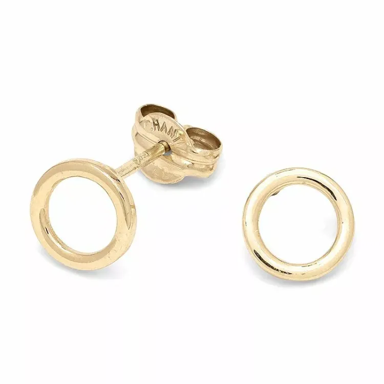 rond oorsteker in 9 karaat goud - Gold Collection