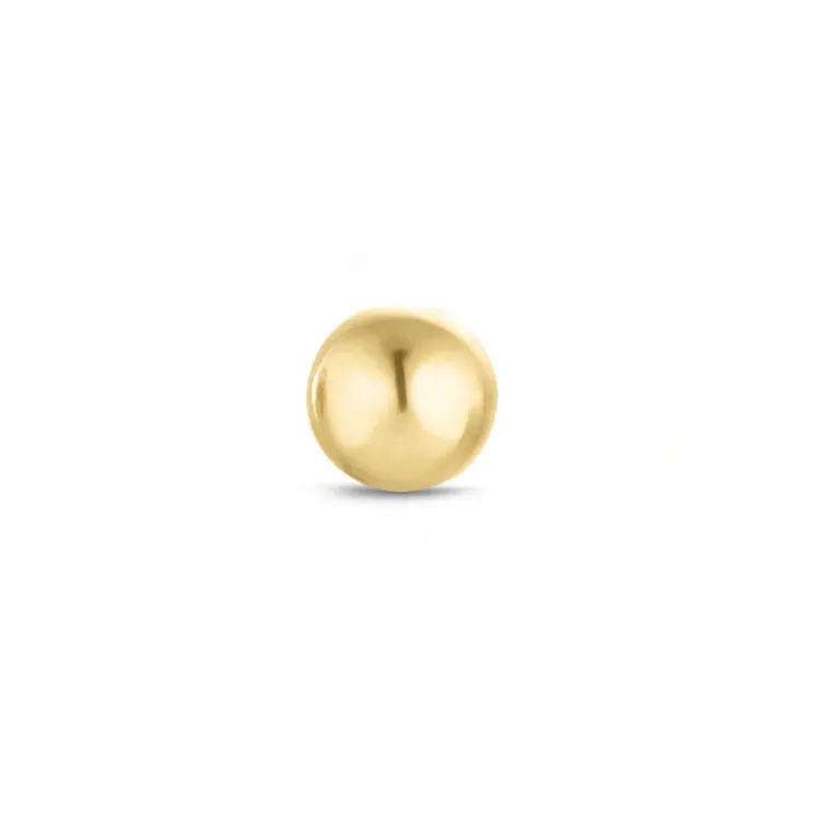 1/2 paar 2 mm oorbellen in 9 karaat goud - Gold Collection