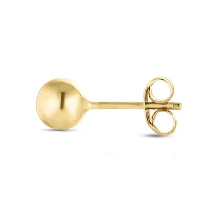 1/2 paar 2 mm oorbellen in 9 karaat goud - Gold Collection