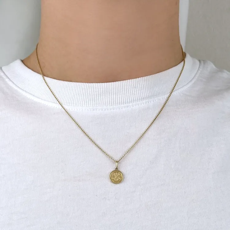 sterrenbeeld weegschaal hanger in 9 karaat goud - Gold Collection