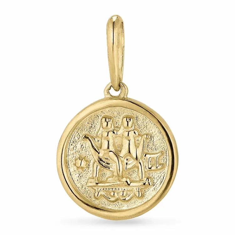 sterrenbeeld tweeling hanger in 9 karaat goud - Gold Collection