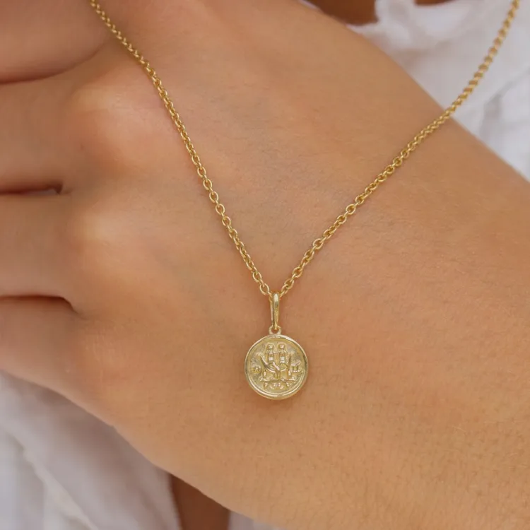 sterrenbeeld tweeling hanger in 9 karaat goud - Gold Collection
