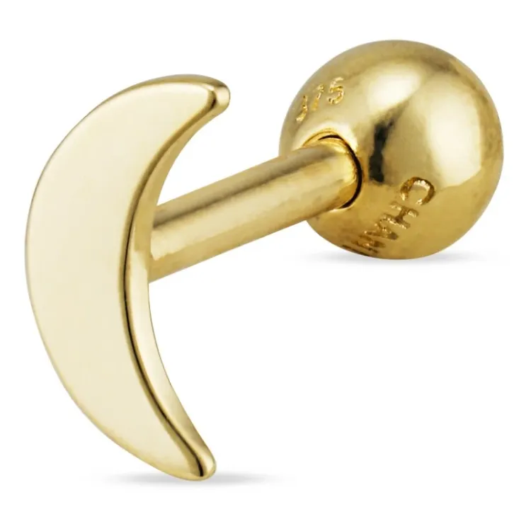 maan helix piercing in 9 karaat goud - Gold Collection