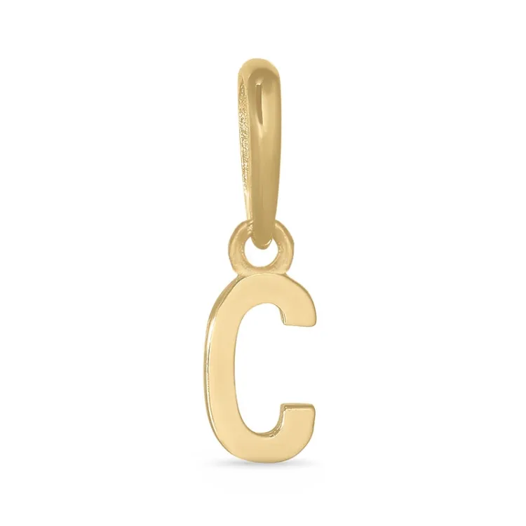 letter c hanger in 9 karaat goud - My Letter