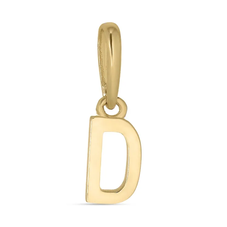 letter d hanger in 9 karaat goud - My Letter