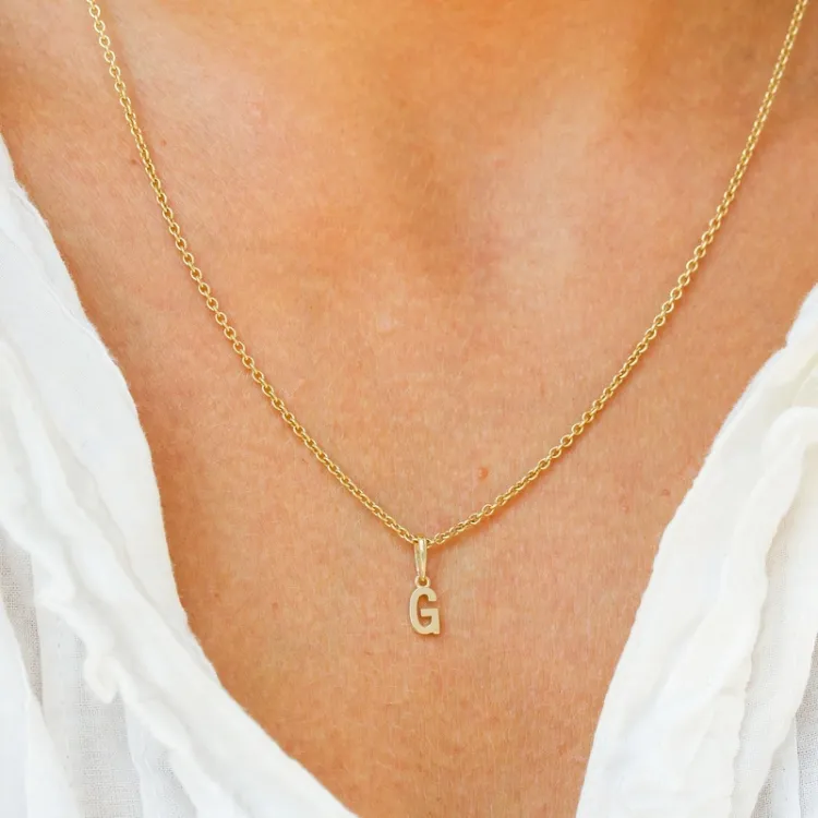 letter g hanger in 9 karaat goud - My Letter
