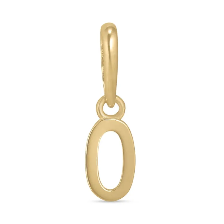letter o hanger in 9 karaat goud - My Letter