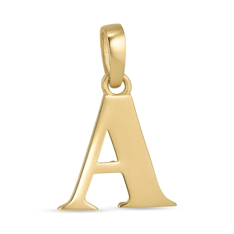 letter a hanger in 9 karaat goud - My Letter
