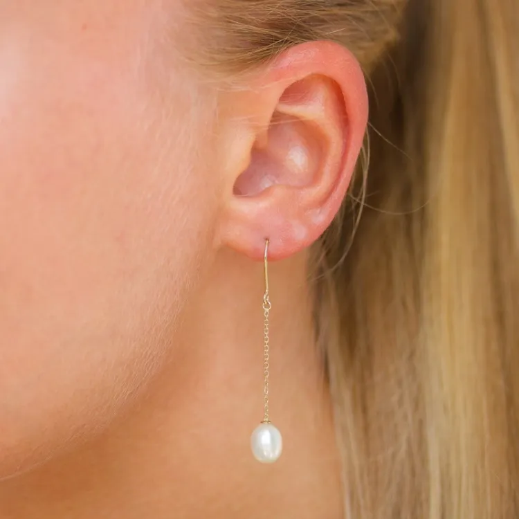 oorbellen in 14 karaat goud met  - Gold Collection