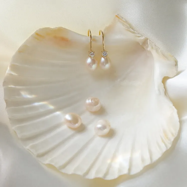 druppel oorbellen in 14 karaat goud met zirkoon - Gold Collection