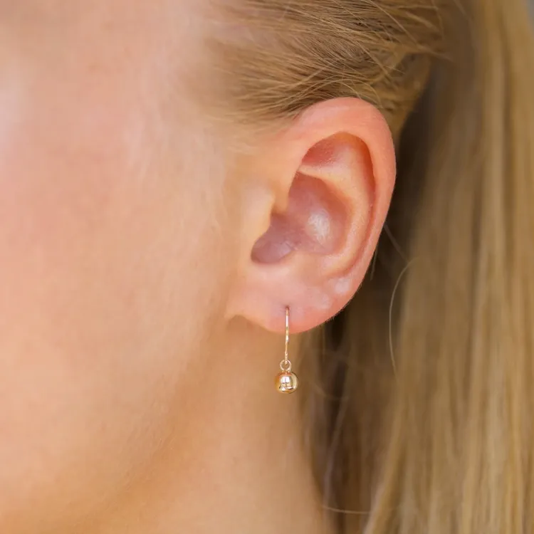 5 mm bolletje gouden oorbellen in 14 karaat goud - Gold Collection