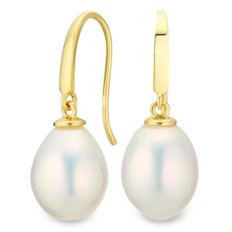 8-8,5 mm parel oorbellen in 14 karaat goud - Gold Collection