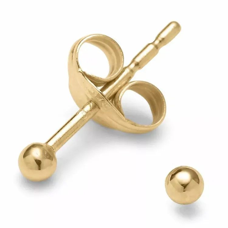 2 mm bolletje oorsteker in 14 karaat goud - Gold Collection