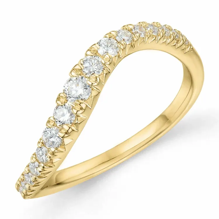 diamant ring in 14 karaat goud 0,401 ct