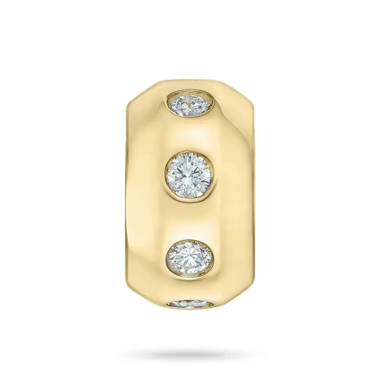 diamant hanger in 14 caraat goud 0,252 ct