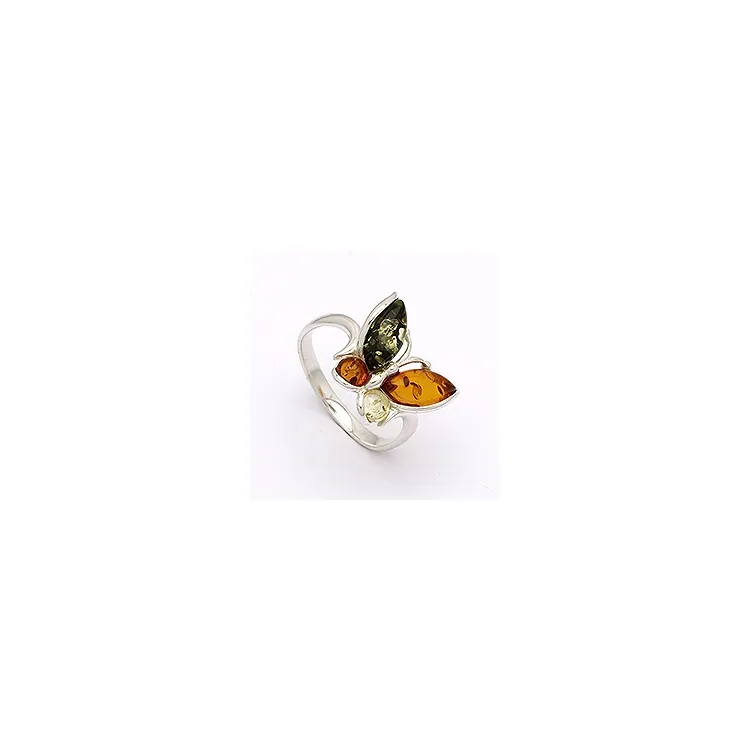 testsieraad barnsteen ring in zilver