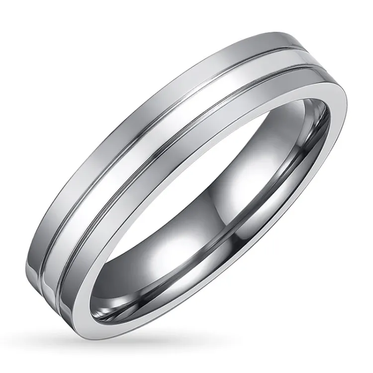 Ring in titanium en zilver