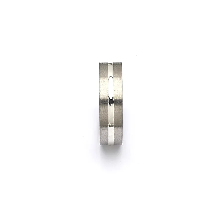 ring in titanium en zilver