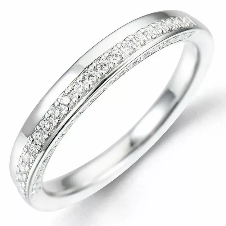 Bestelde artikel - diamant ring in 14 karaat witgoud 0,24 ct