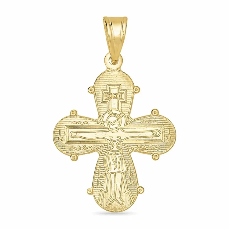 18 x 30 mm dagmarkruis in 8 karaat goud - Amoré