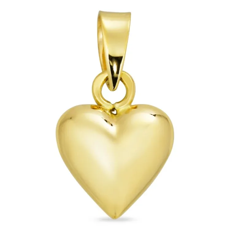 8,5 x 10 mm hart hanger in 8 karaat goud - Amoré