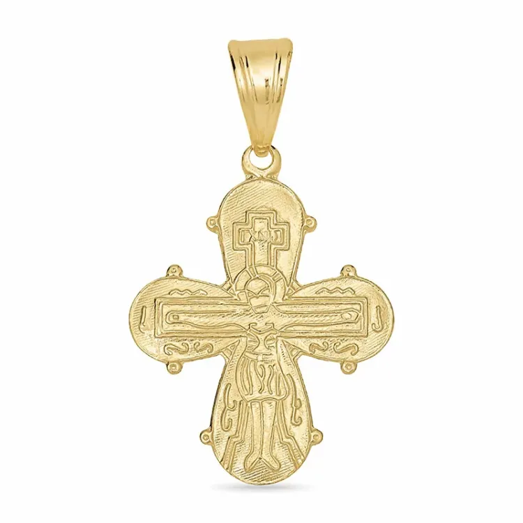 16 x 27 mm dagmarkruis in 8 karaat goud - Amoré