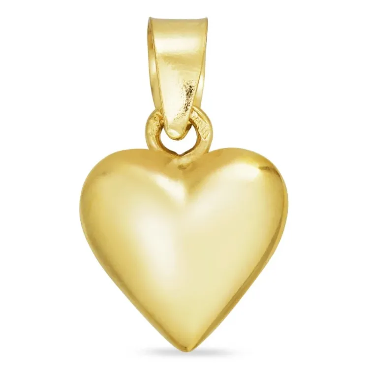 9 x 11 mm hart hanger in 14 karaat goud - Amoré