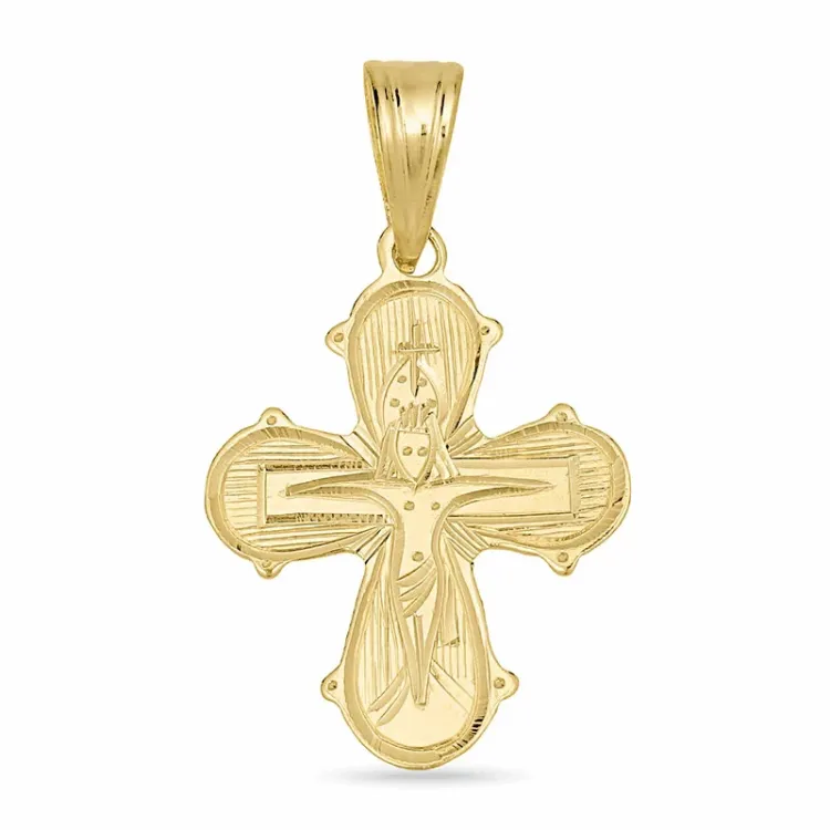 15 x 25 mm dagmarkruis in 8 karaat goud - Amoré