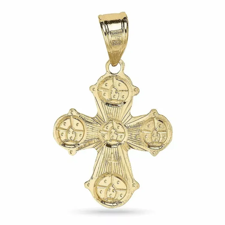 15 x 25 mm dagmarkruis in 8 karaat goud - Amoré