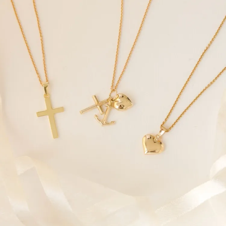 10 x 11 mm hart hanger in 14 karaat goud - Amoré