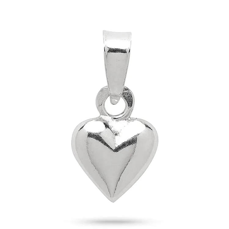 7 x 10 mm hart hanger in zilver - Amoré