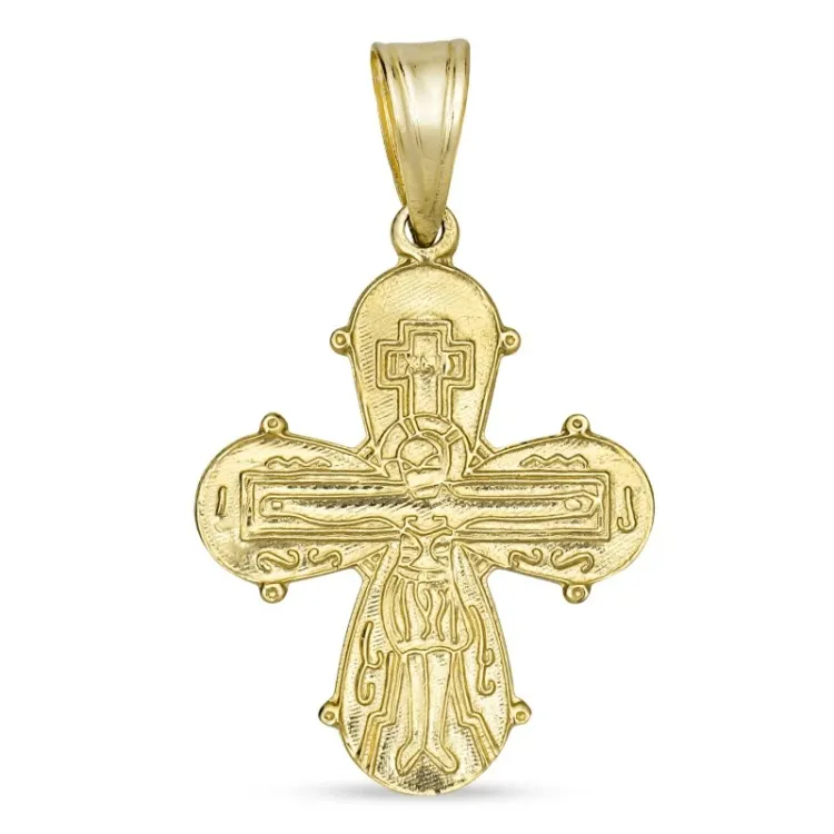 16 x 27 mm dagmarkruis in 8 karaat goud - Amoré