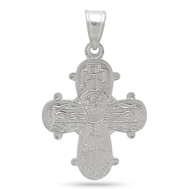 18 x 30 mm dagmarkruis in zilver - Amoré