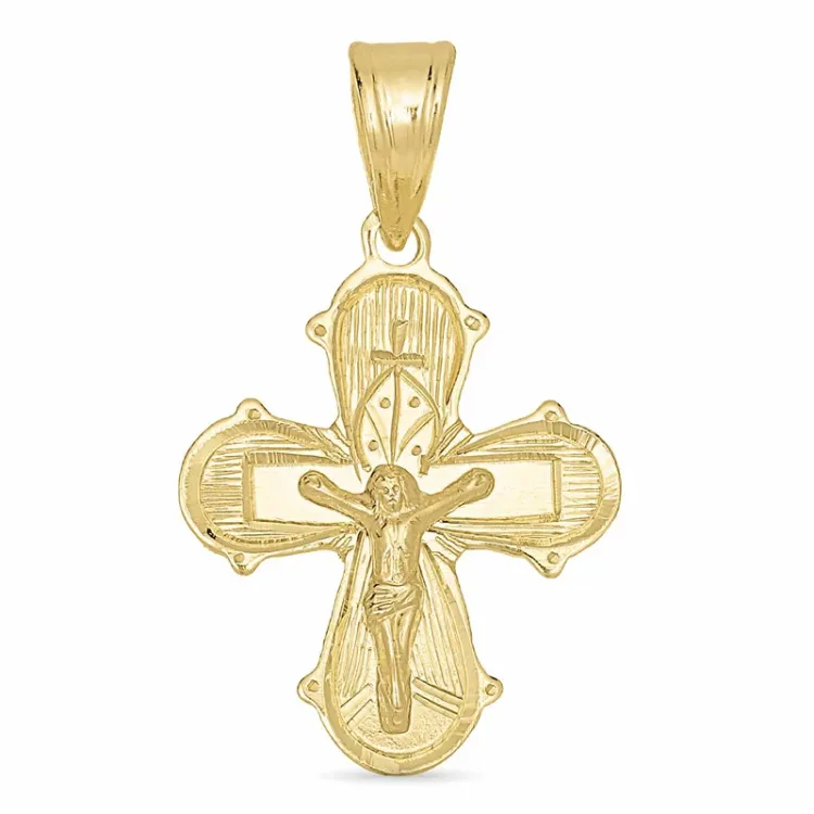 15 x 25 mm dagmarkruis in 8 karaat goud - Amoré