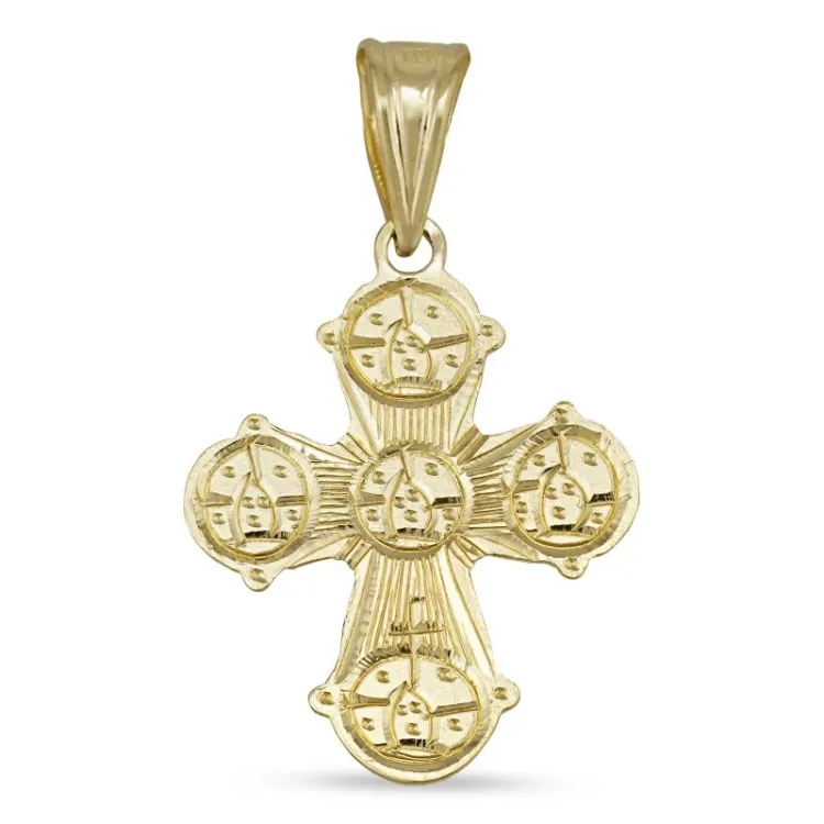 15 x 25 mm dagmarkruis in 8 karaat goud - Amoré