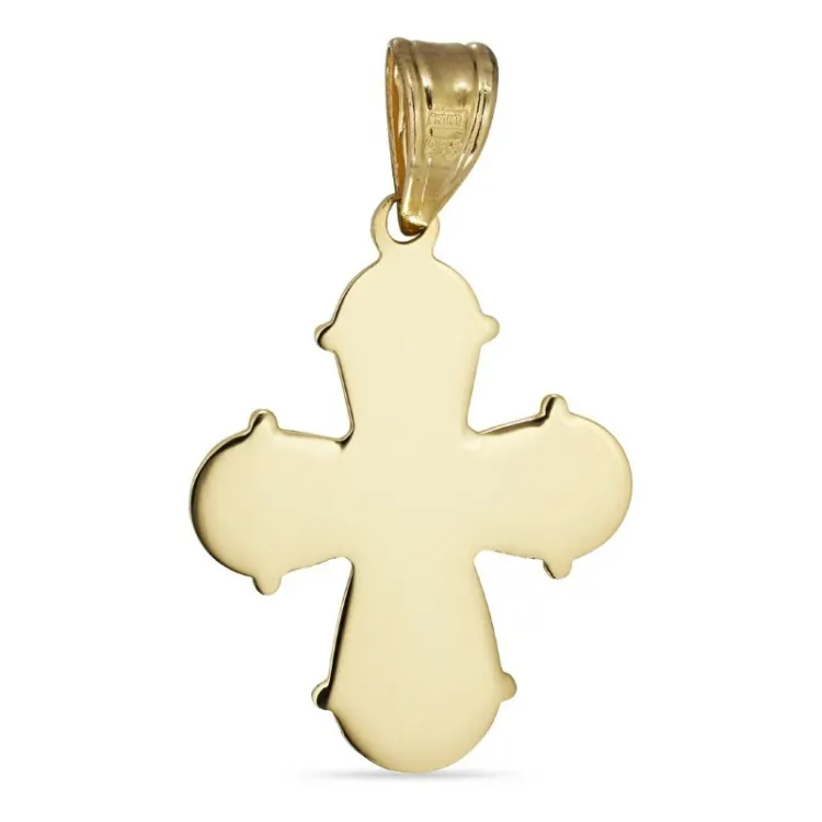 16 x 27 mm dagmarkruis in 14 karaat goud - Amoré