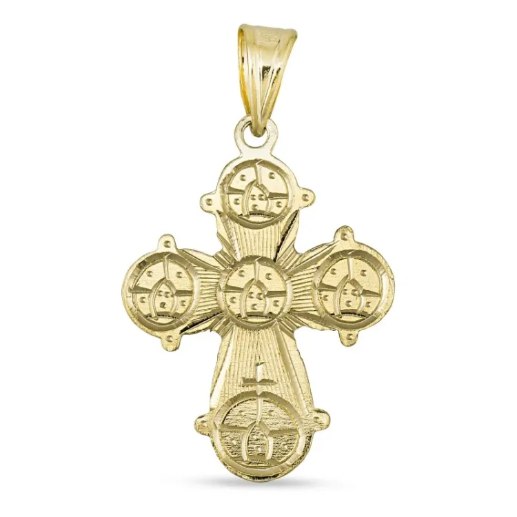 17 x 29 mm dagmarkruis in 14 karaat goud - Amoré