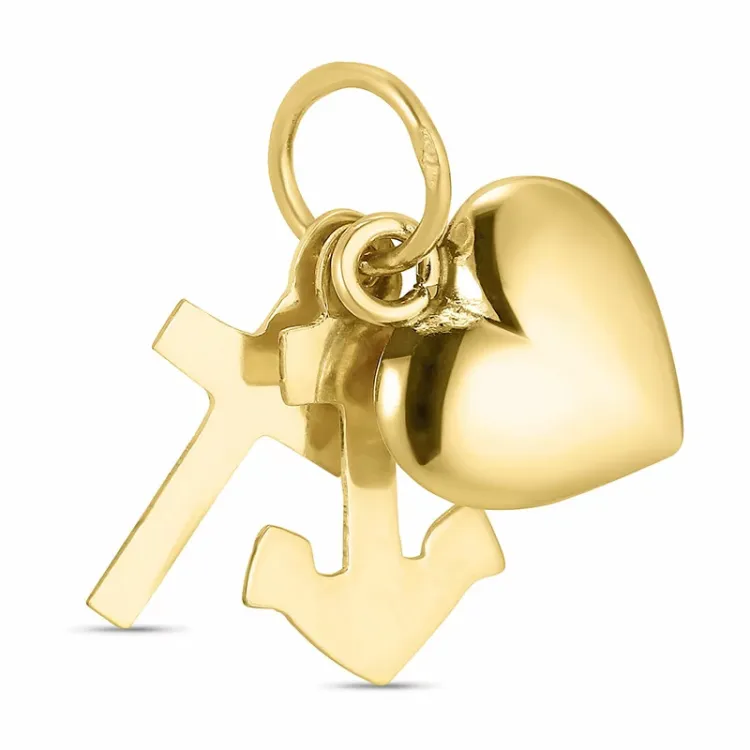 geloof-hoop-liefde hanger in 8 karaat goud - Amoré