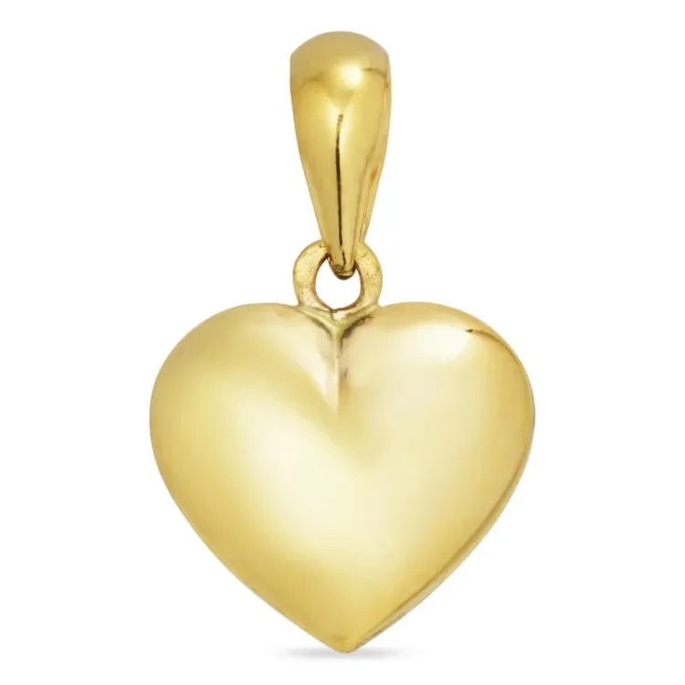 11,5 x 13 mm hart hanger in 8 karaat goud - Amoré