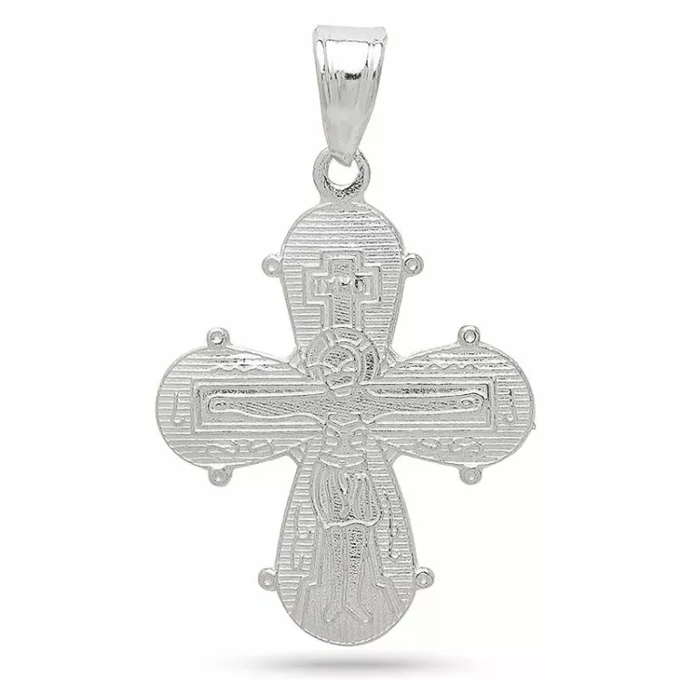 16 x 27 mm dagmarkruis in zilver - Amoré
