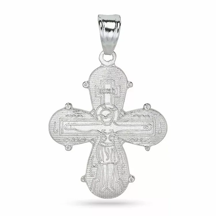 18 x 30 mm dagmarkruis in zilver - Amoré