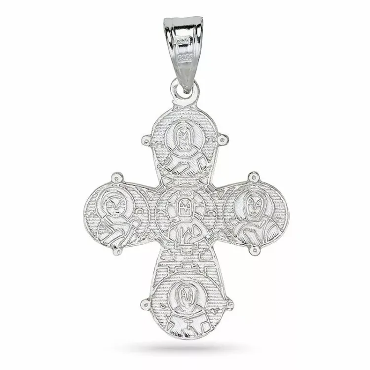 18 x 30 mm dagmarkruis in zilver - Amoré