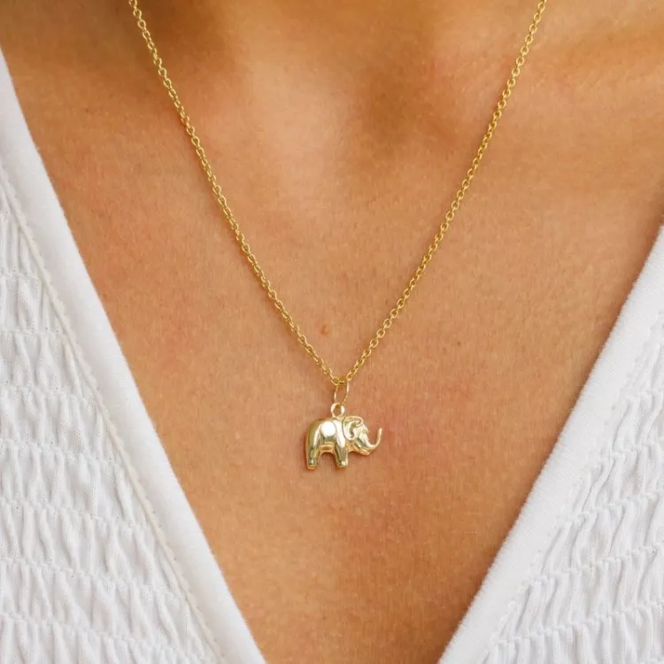 olifant hanger in 8 karaat goud - Gold Collection