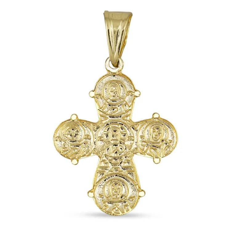 16 x 27 mm goud dagmarkruis in 8 karaat goud - Amoré