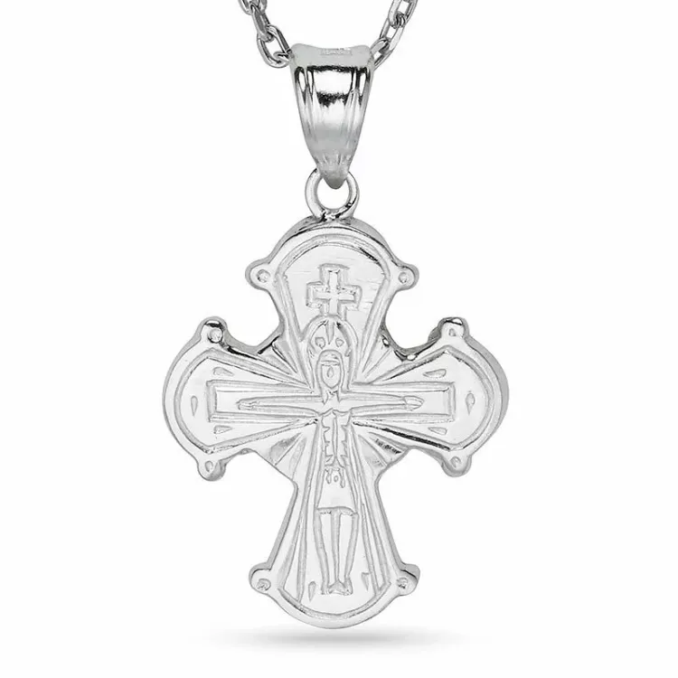 dagmarkruis ketting in zilver met hanger in zilver - Amoré