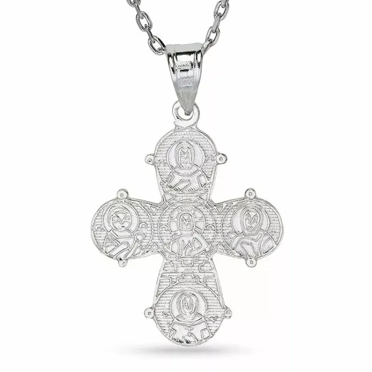 dagmarkruis ketting in zilver met hanger in zilver - Amoré
