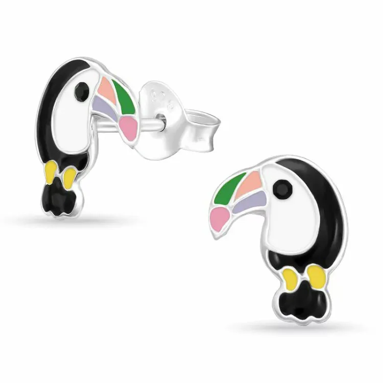 pelikaan oorsteker in zilver - Little Ones
