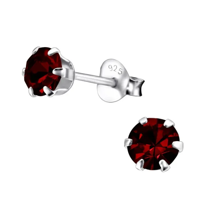 5 mm oorbellen in zilver - Little Ones