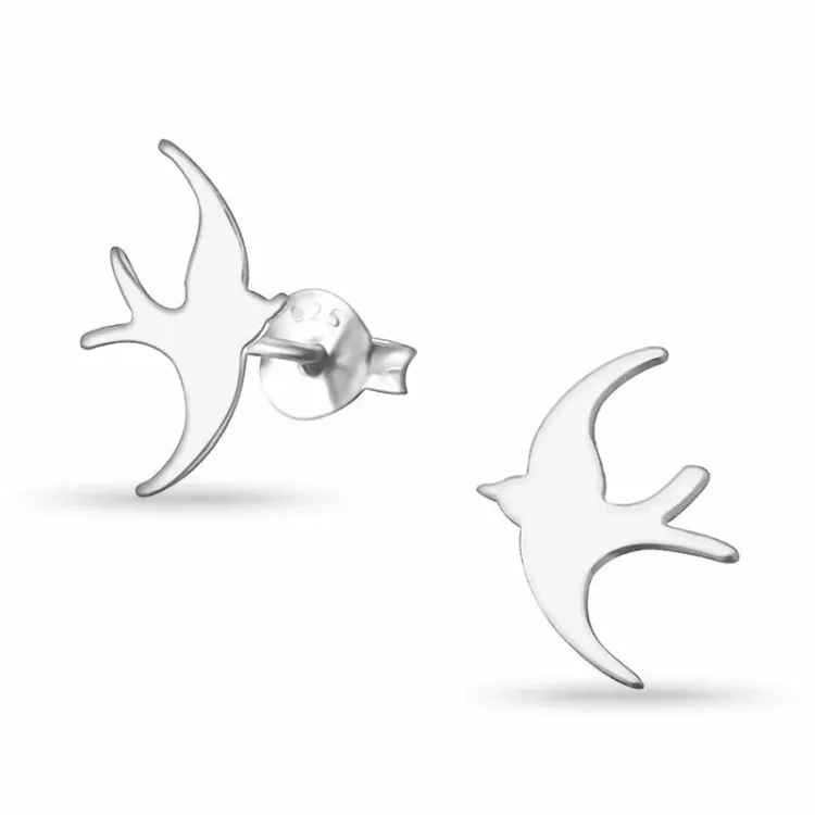 zwaluw oorbellen in zilver - Little Ones